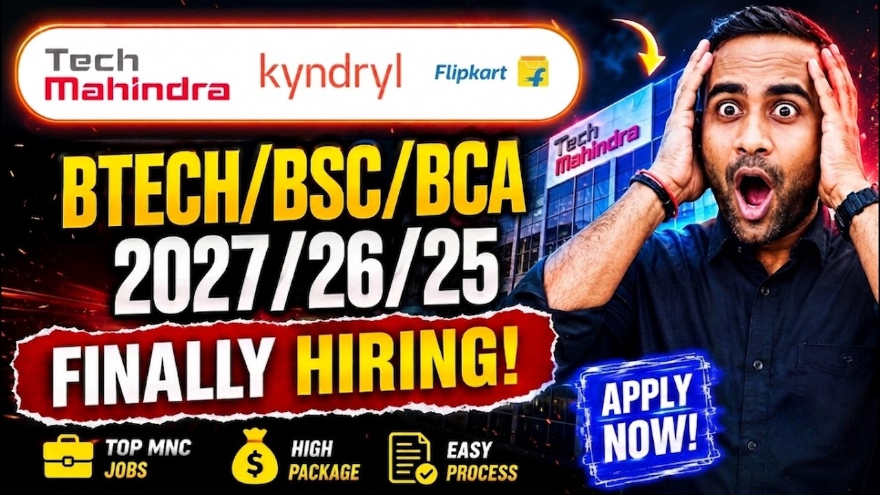 Найм BTech в Tech Mahindra | Найм в Flipkart и Kyndryl | Выпуск 2027/2026/2025