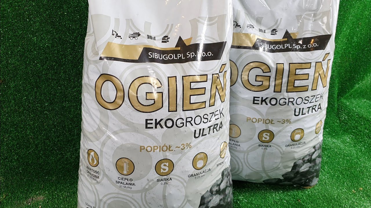 Ekogroszek OGIEŃ ULTRA 28MJ 2.5% POPIÓŁ nie spiekający, test, opinia, recenzja PLUS KUPON NA 50ZŁ