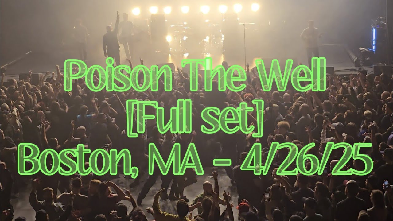 Poison The Well live - [Full Set - 4K] [The Opposite of December] - Roadrunner - Boston, MA 4/26/25