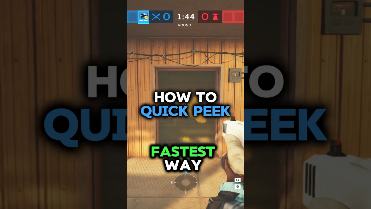 Как быстро выглянуть из-за угла в Rainbow Six Siege #r6siege #rainbowsixsiege #shorts