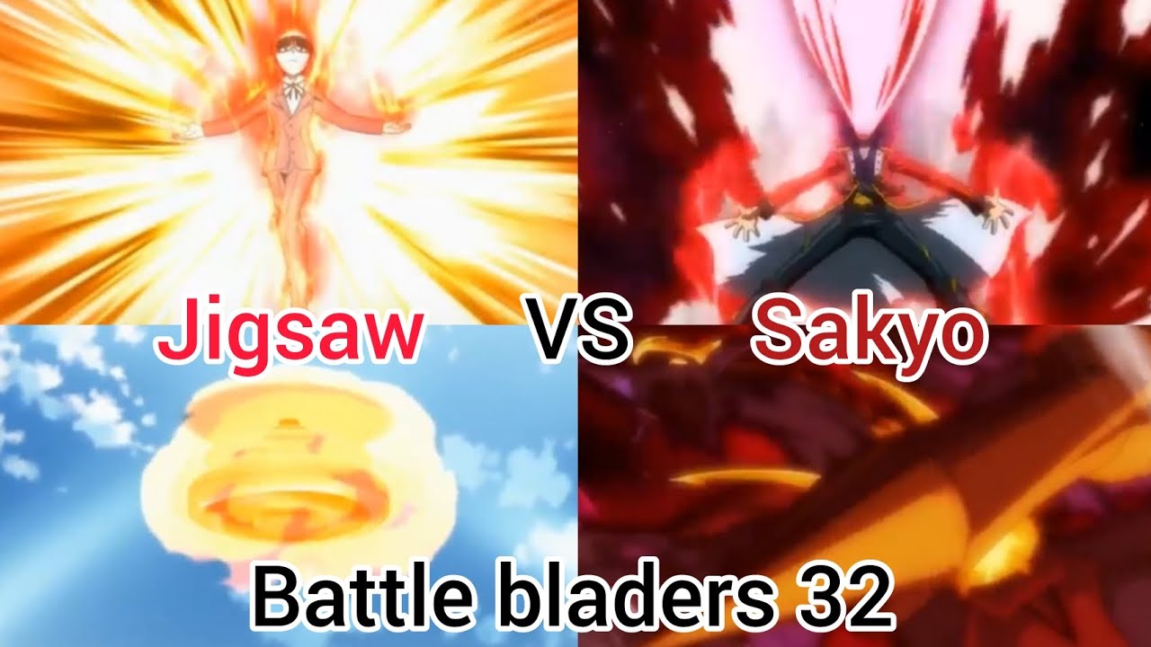Jigsaw VS  Sakyo Battle bladers 32