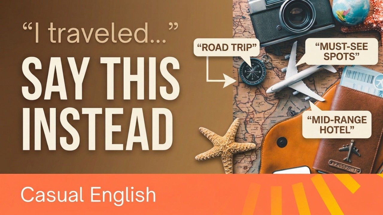 Stop Repeating “I Travelled” (Say This Instead) | Everyday English Conversations
