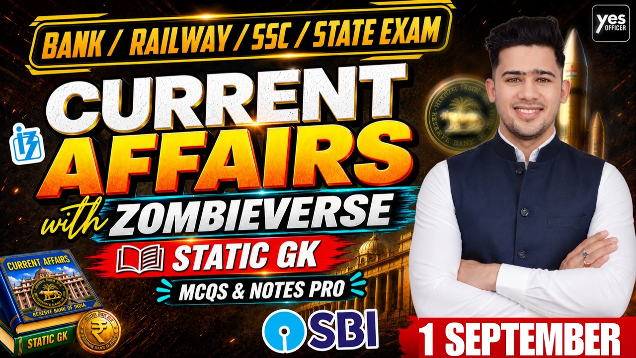 🔴1 September 2026 | Daily Current Affairs | For Bank, Insurance & SSC Exams