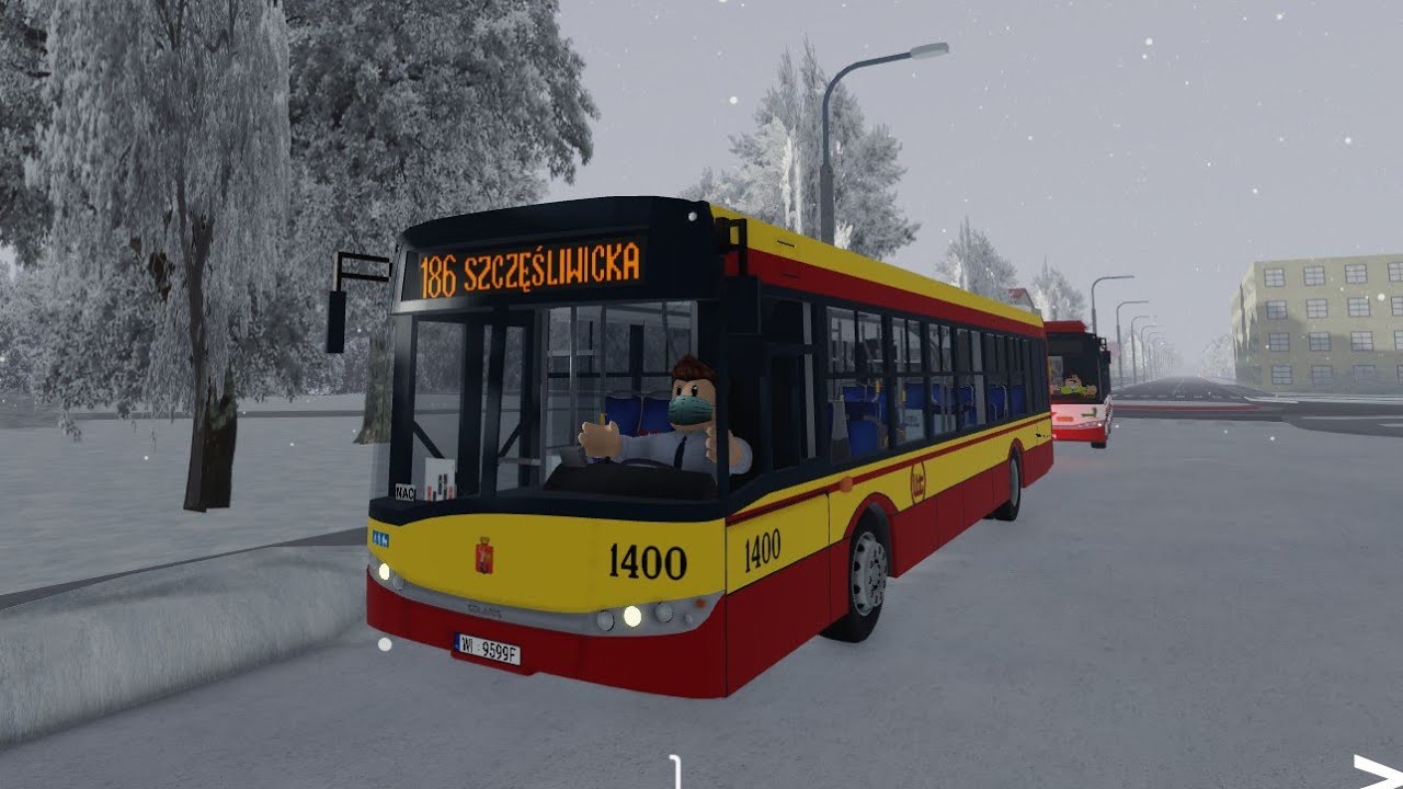 Roblox - Warsaw Transport - Linia 186 - Solaris Urbino 12 III #1400
