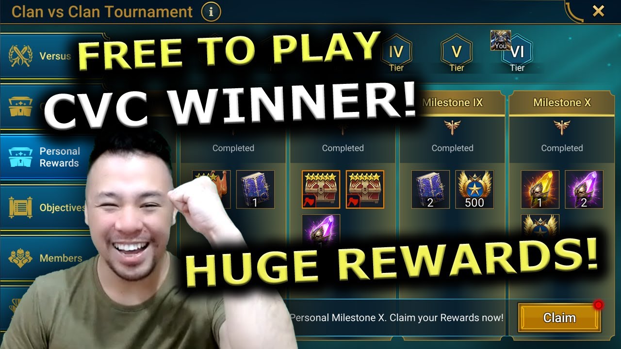TOP 10 CVC CLAN? HOW TO WIN CVC AS FREE TO PLAY! RAID Shadow Legends
