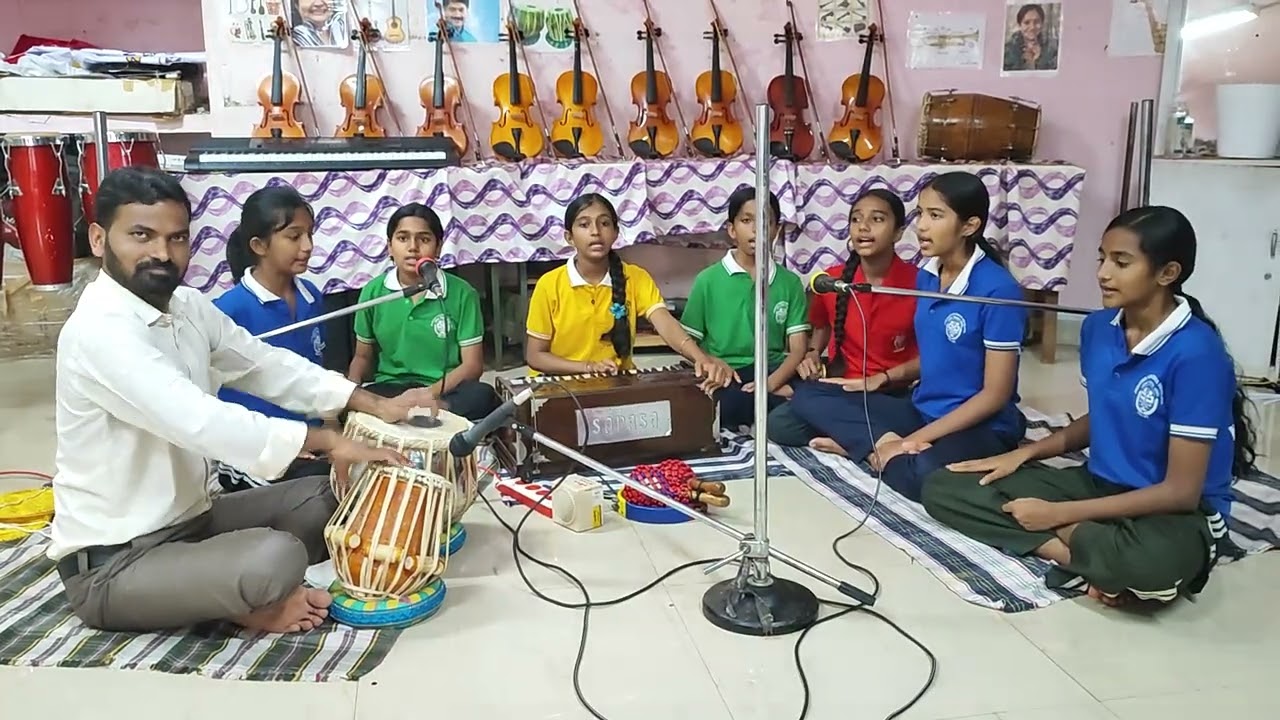 Bramham Okate Telugu Bhajan (JNV Kasaragod Team) Hariom Verma (Music Teacher)