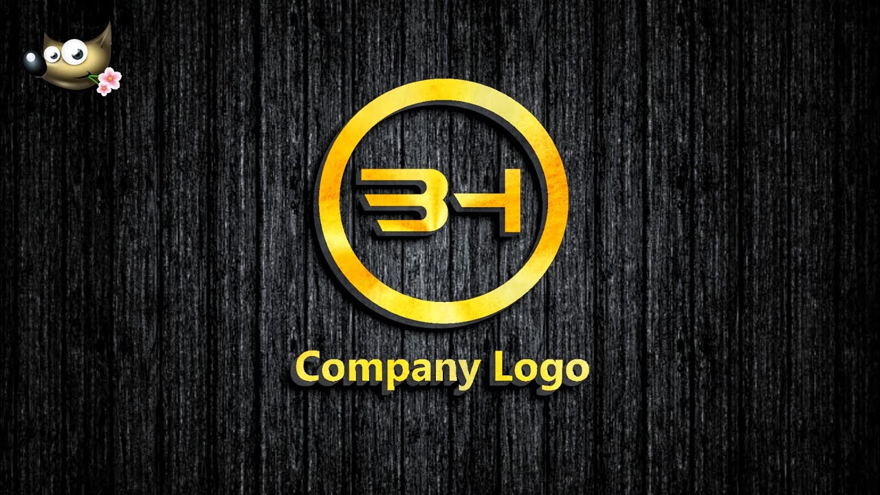 B H Professional Logo Design | (Gimp Tutorial)