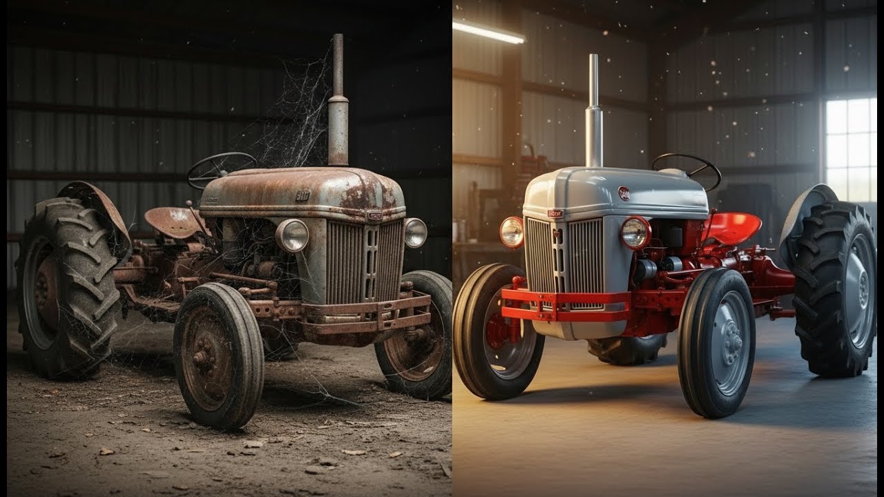 ASMR Tractor Restoration | 1949 Ford 8N Full Rebuild from Abandoned to Factory New