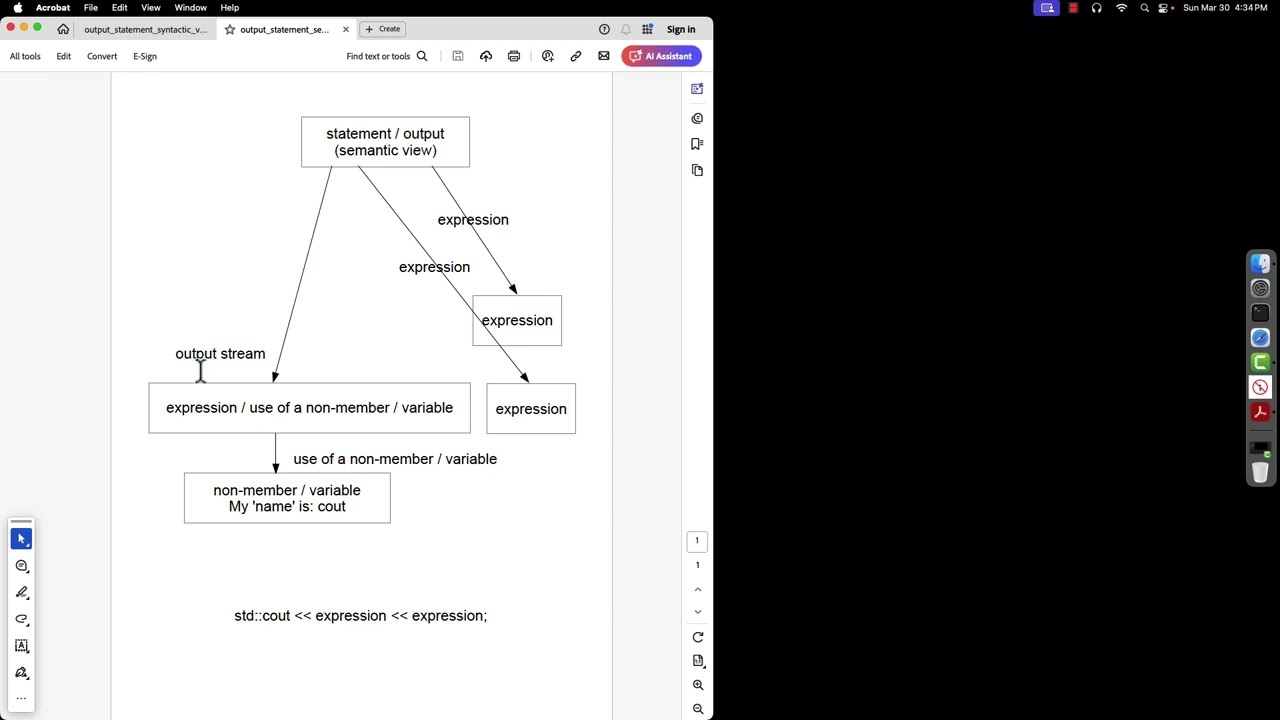 C++: How to add an output statement