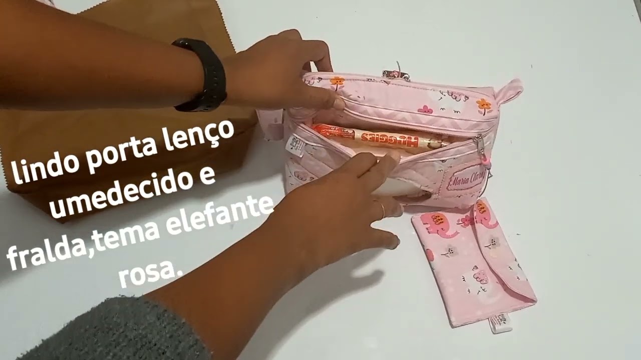 Porta fralda e len&ccedil;o umedecido @atelie.radabe