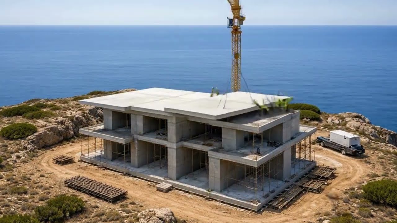Cliffside Modern Villa &mdash; Full Construction From Bare Land to Luxury Ocean Home