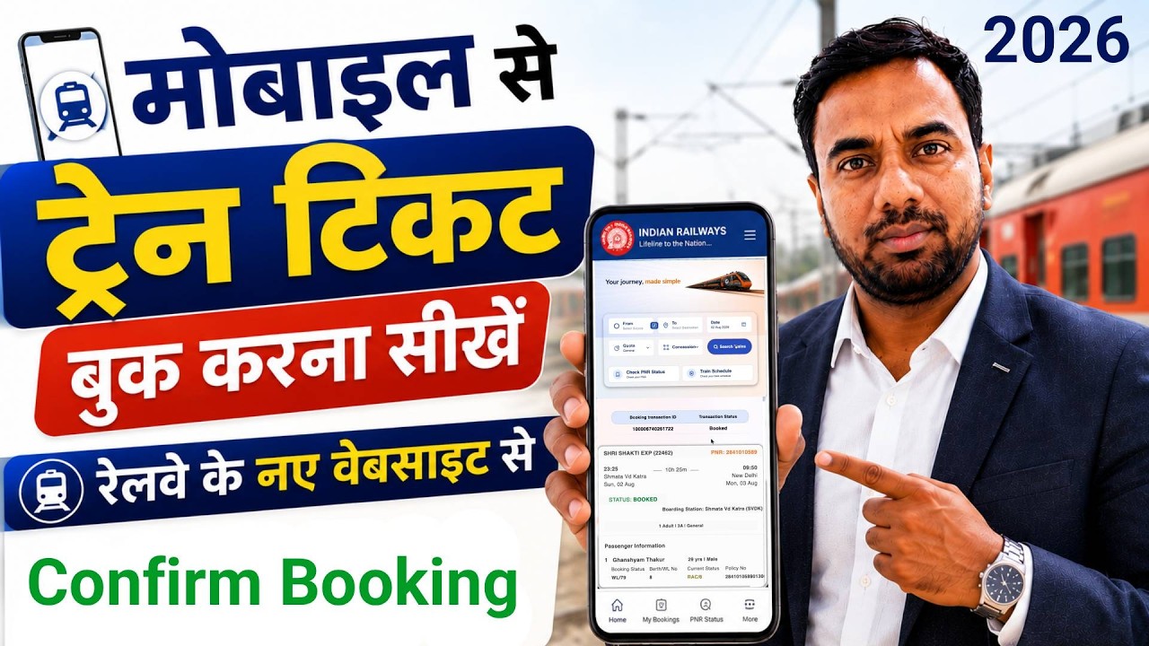 How to book train tickets online 2026 new website Update #trainticketbooking