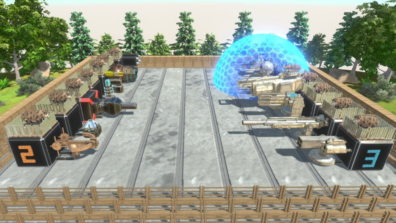 Weapons 2 vs Weapons 3 Animal Revolt Battle Simulator