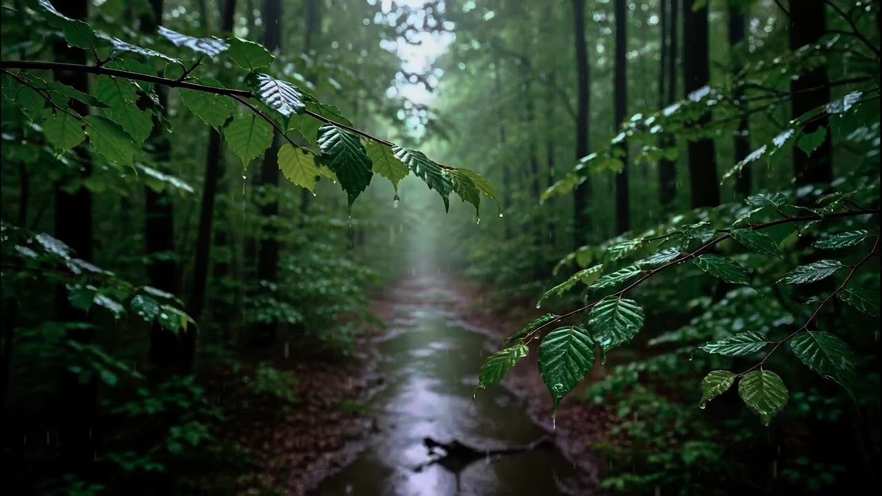 Deep Sleep Rain Ambience | Meditation, Stress Relief, Sound Therapy, Peaceful Rain