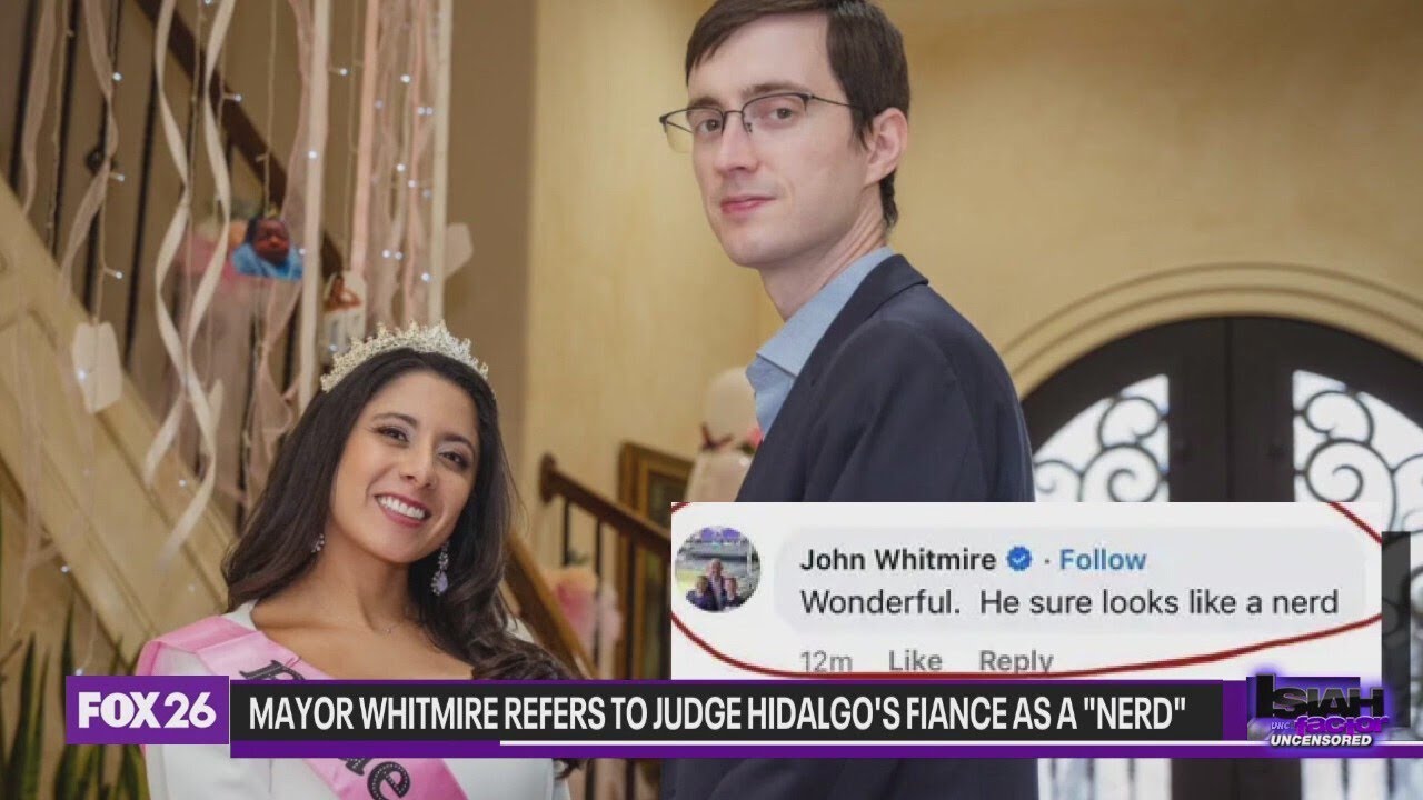 Beef or jokes? Mayor Whitmire refers to Judge Lina Hidalgo's fiance as a 