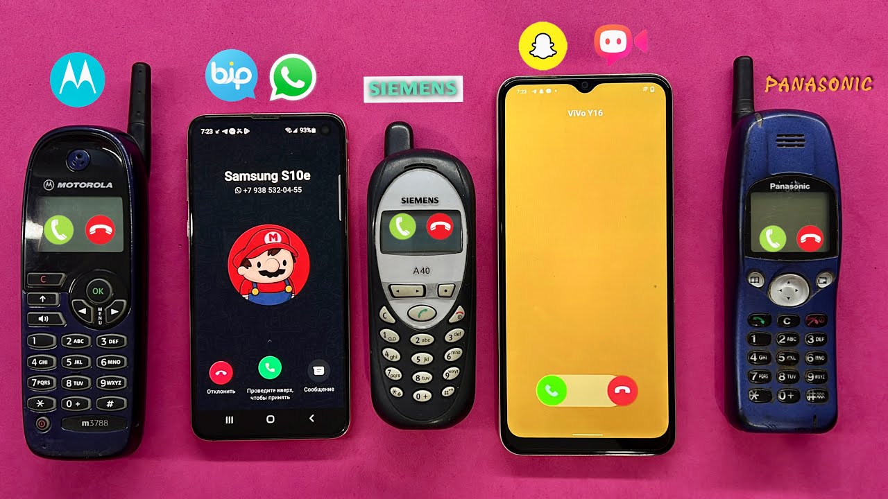 Madness Incoming Call on Motorola m3788 Vs Samsung S10e Vs SIEMENS A40 Vs ViVo Y16 & Panasonic CD30