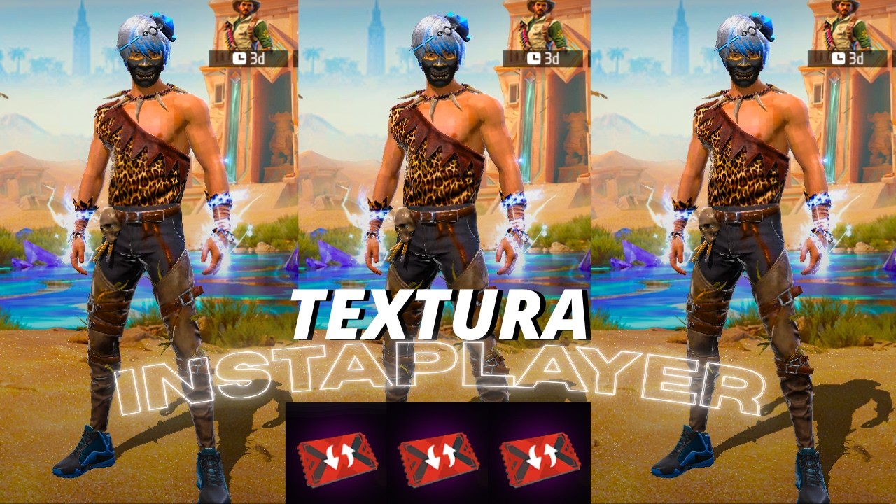 ➡️PACK de TEXTURA INSTAPLAYER no TOKEN FF - SKIN DO PUNHAS x RYAN DIAMANTE - SE7EN TxT