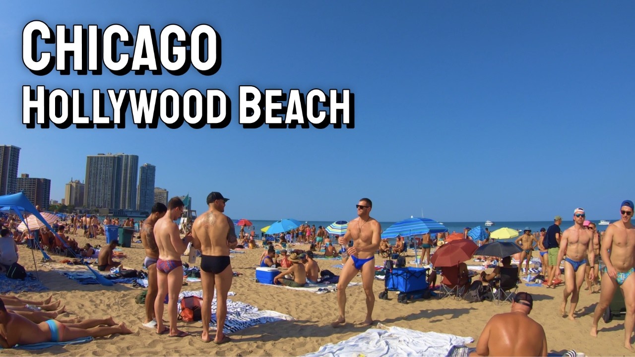 Chicago’s Gay Beach | Osterman Hollywood Beach Walk ☀️ Summer Vibes