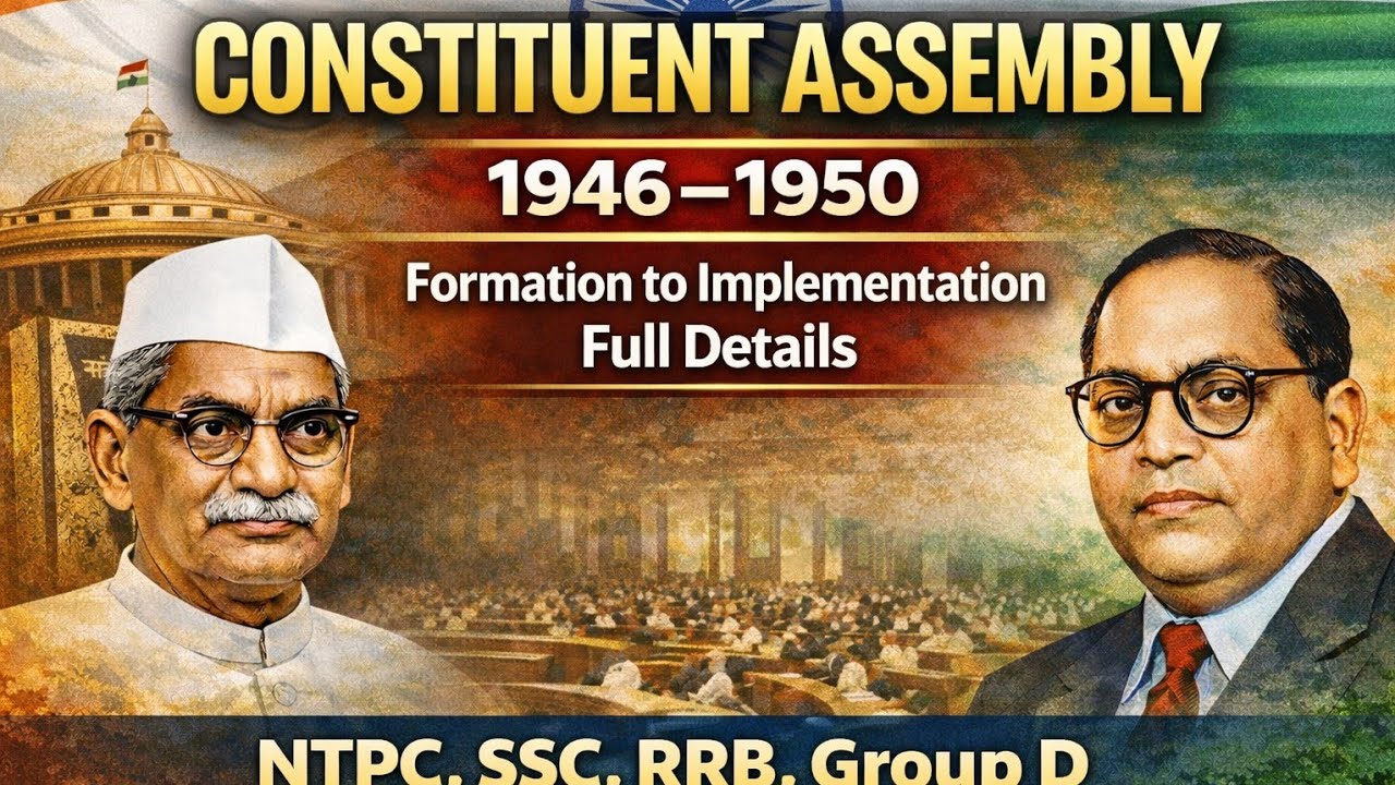 संविधान सभा 1946–1950 | अध्यक्ष, सदस्य, बैठकें | All Competitive Examinations 