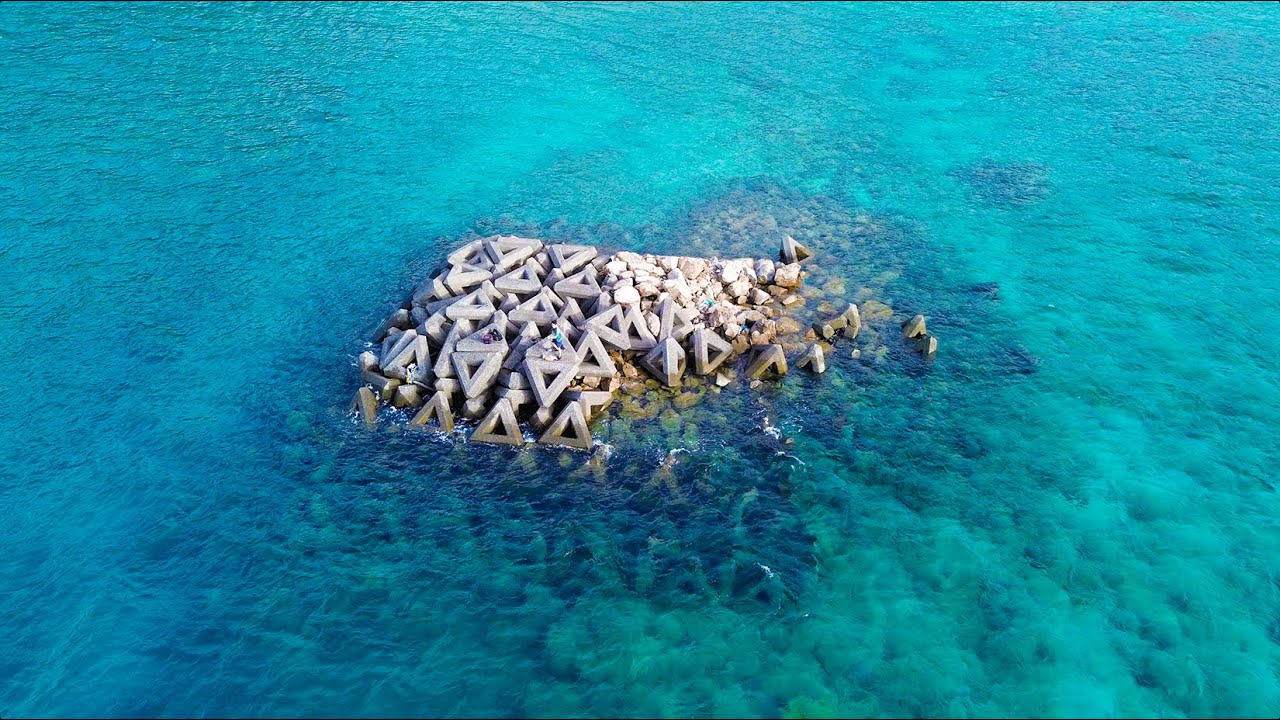 テトラポッドで出来た島の上で1泊２日の釣りキャンプ