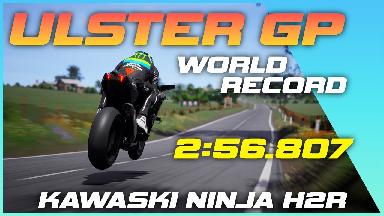 RIDE 5 Kawasaki Ninja H2R Ulster GP world record PC - 2:56.807