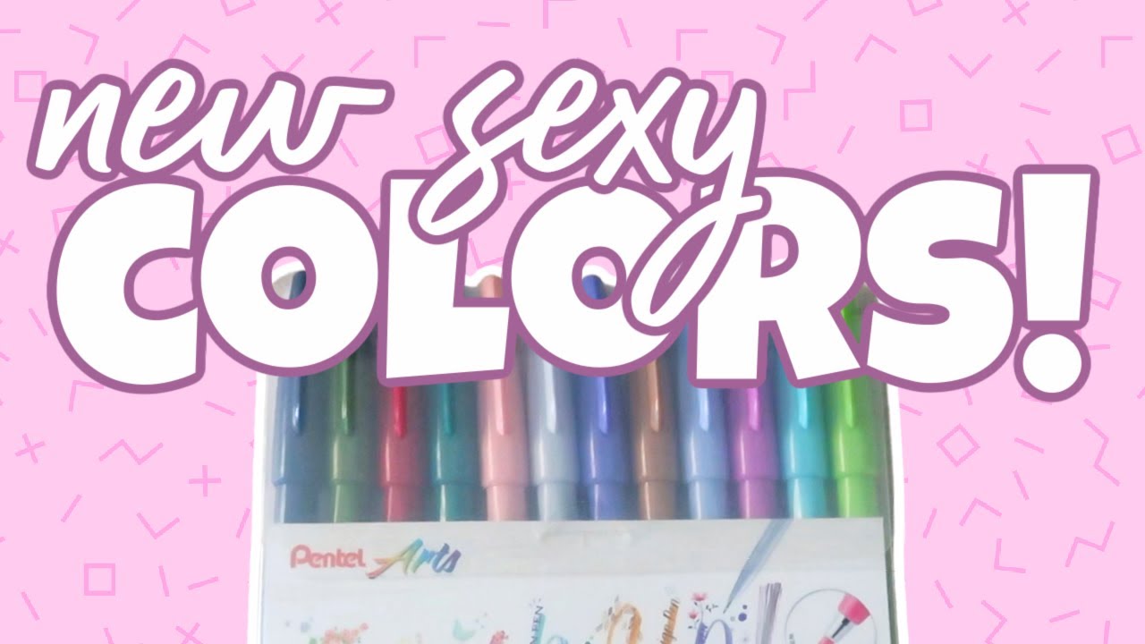 Pentel Brush Pen - New Colors Review & Swatches!