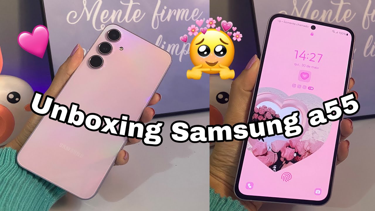 MEU CELULAR NOVO🎉SAMSUNG GALAXY A55 5G 128gb| unboxing aesthetic