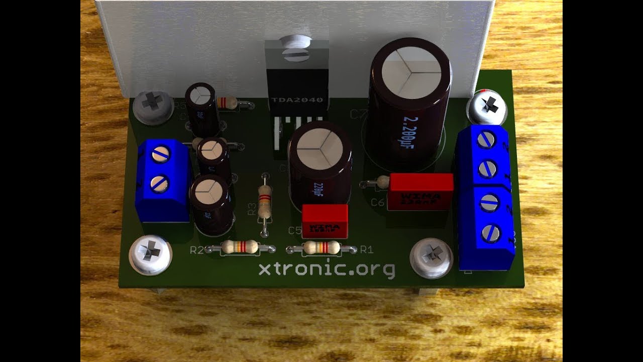 DIY Project: 100Watt! Audio Amplifier with TDA2040