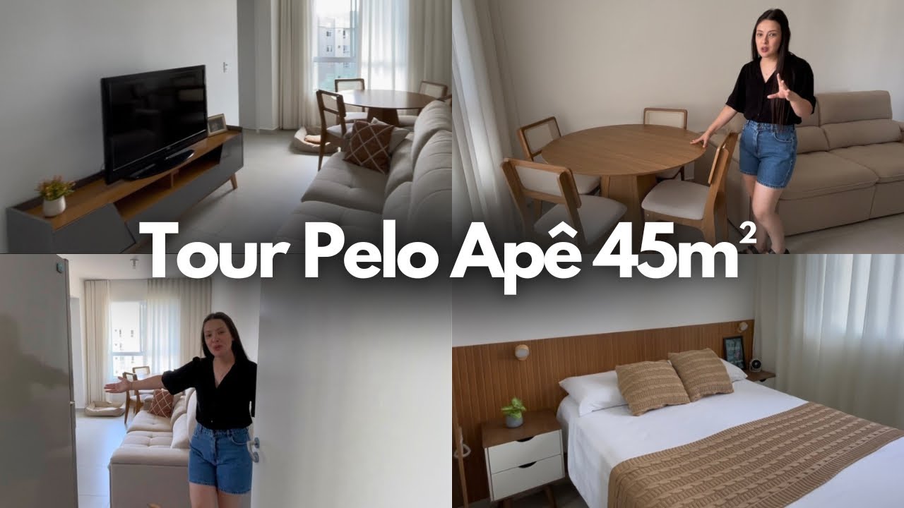 Tour completo pelo nosso apartamento - 45m²