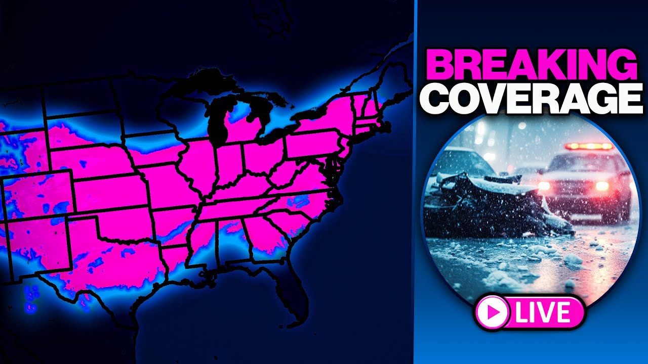 🔴NOW: Major Winter Storm Coverage - HUGE Snow And Ice Impacts Expected - With LIVE Storm Chasers