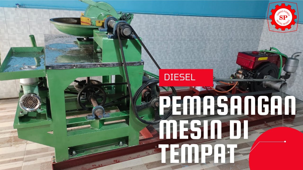 Mesin Gilingan Bakso Pasang di 2 Tempat, Testing Diesel dan Dudukan!!!