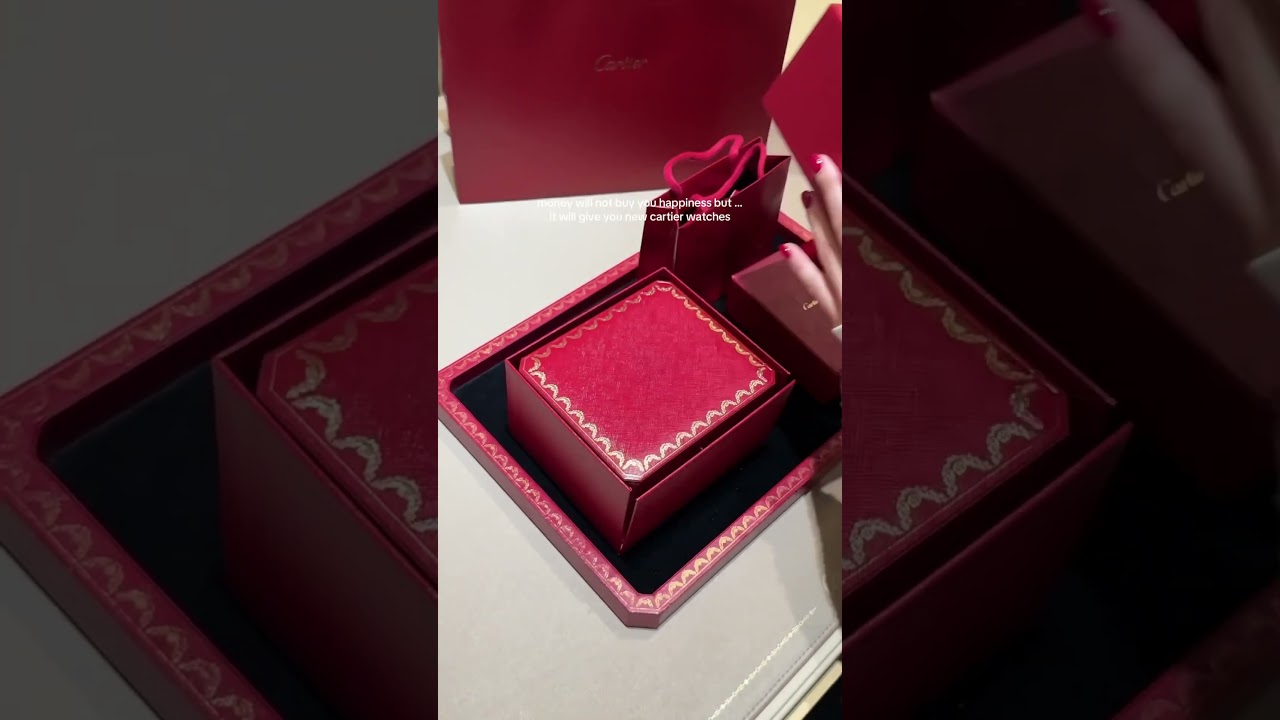 unboxing my new cartier panthere🐆 #cartier