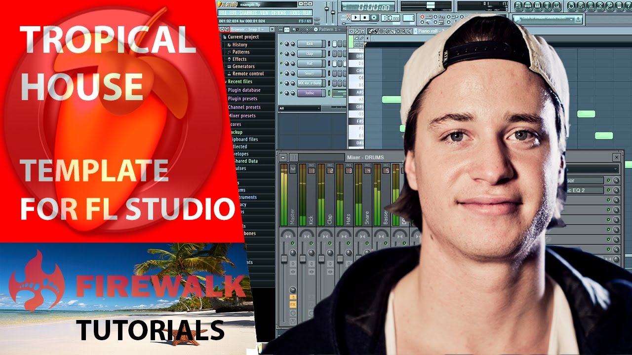 Tropical house template for FL Studio (Free flp)