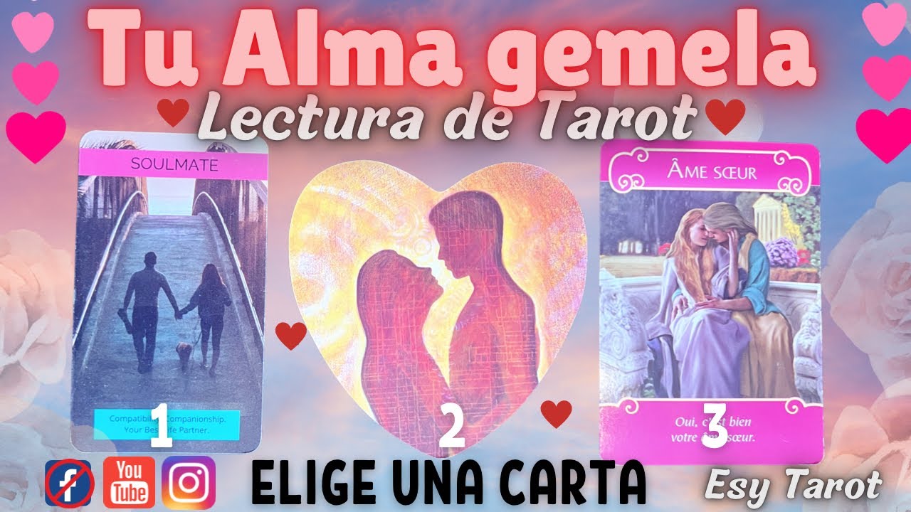 TU ALMA GEMELA💘Descripción Detallada!💘TAROT SIN TIEMPO #almagemela  #eligeunacarta