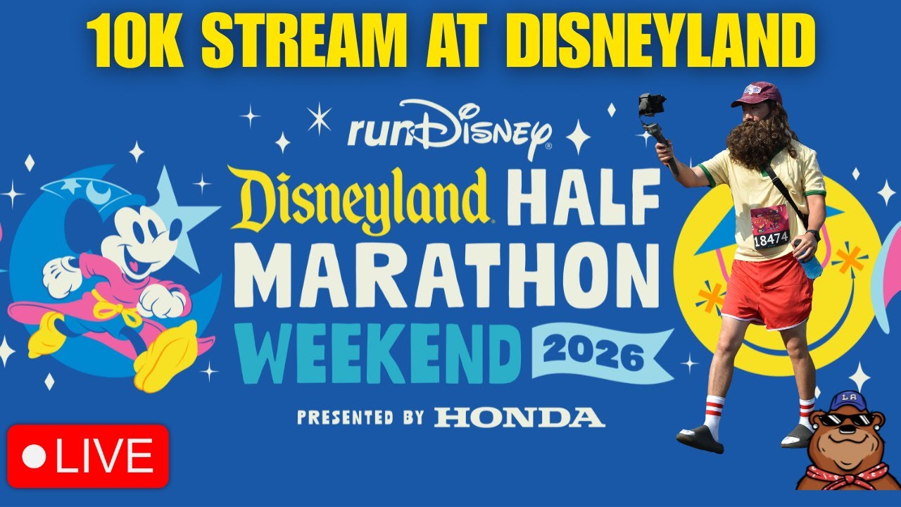 🔴 Live: Saturday Morning 2026 Final runDisney Marathon Weekend 10K Stream at Disneyland! - 01/31/26