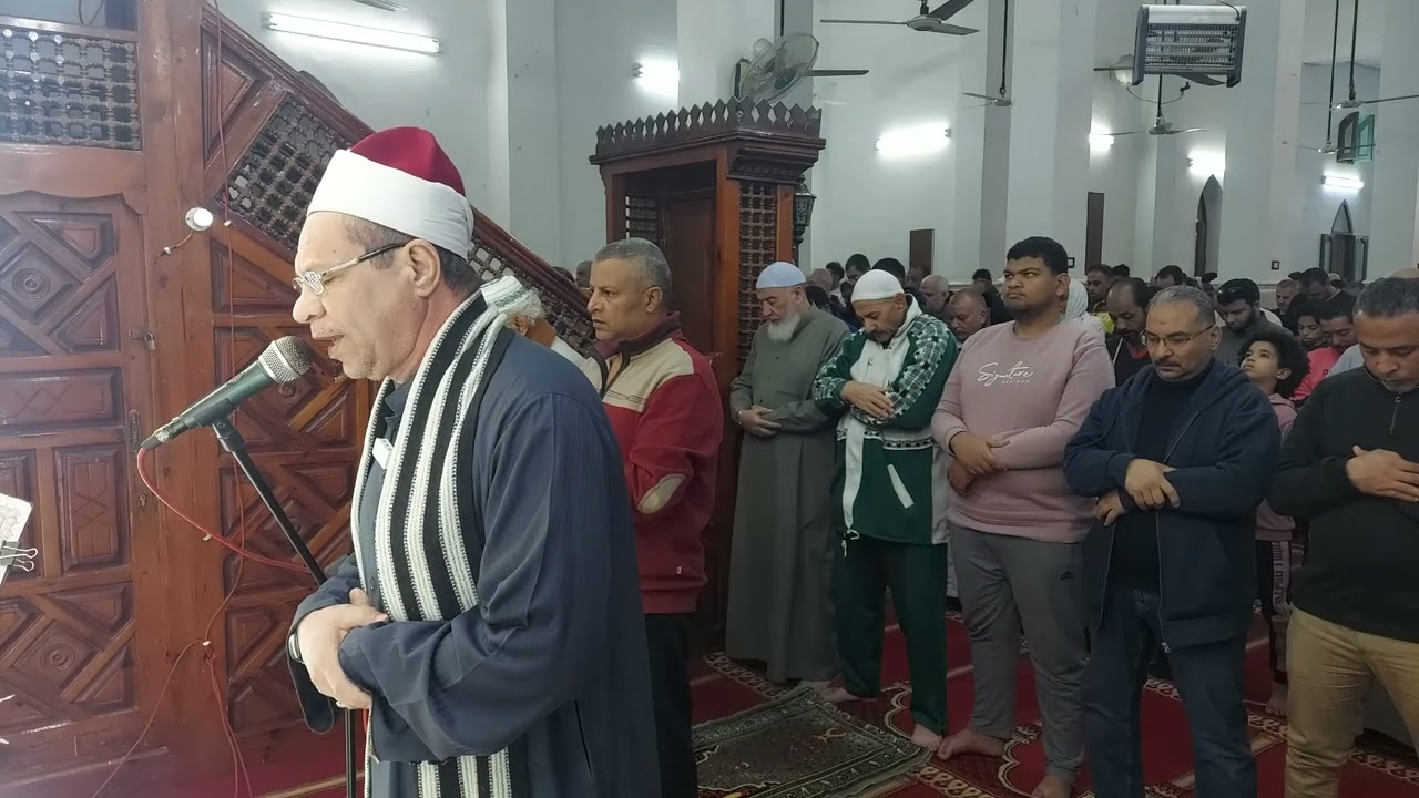 إقامة صلاة العشاء فضيلة الشيخ دكتور مصطفي السنوسي العدوي / مسجد علي بن ابي طالب  اسبيكو مدينة السلام
