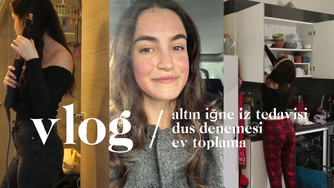 VLOG | altın iğne yaptırdım 💉, ilk kez dus denemesi çözdüm 📚, ev topluyorum 🫨