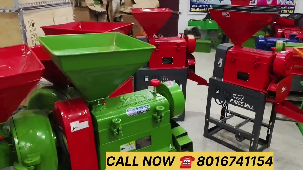 Combined rice Mill machine digital model machinery agriculture machinery 