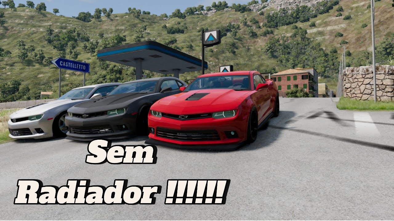 TIREI O RADIADOR DOS CAMAROS!!! QUAL DELES CHEGA MAIS LONGE? NO BEAMNG.DRIVE