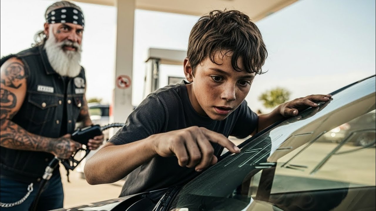Homeless Boy Wrote 'HELP' on Biker's motorcycle at Gas Station — What the Biker Found in the...