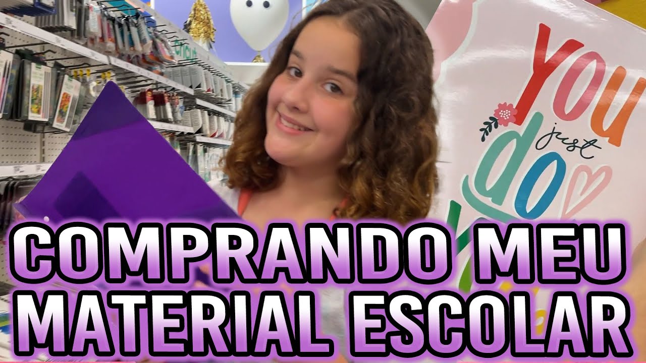 COMPRANDO MEU MATERIAL ESCOLAR PRA VOLTA AS AULAS