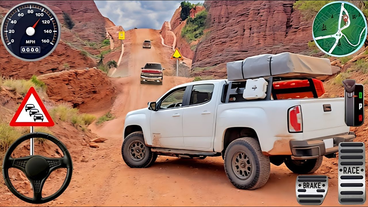 4x4 Offroad Jeep Driving Simulator 3D - Drive SUV 4x4 jeep Offroad Game - Android GamePlay