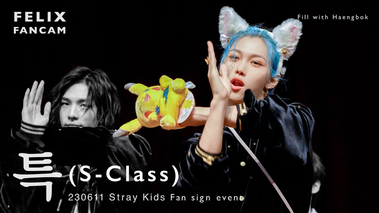 [4K60fps] 230611 '특(S-Class)' Fan sign event StrayKids 필릭스 직캠 [Felix FanCam]