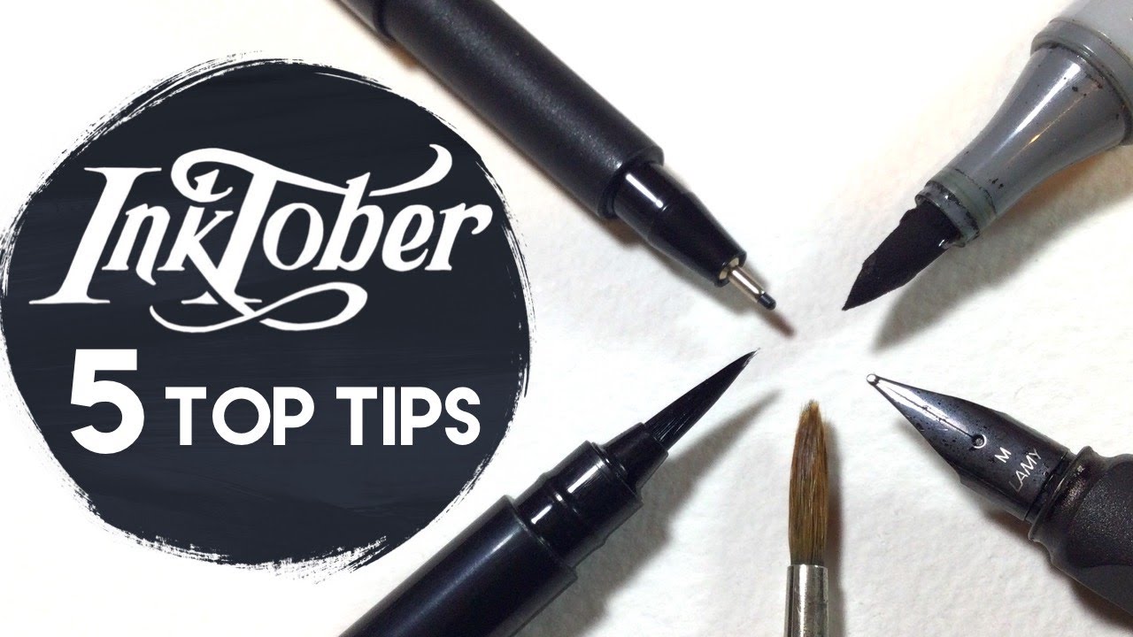 How to do inktober - my top 5 tips for success!