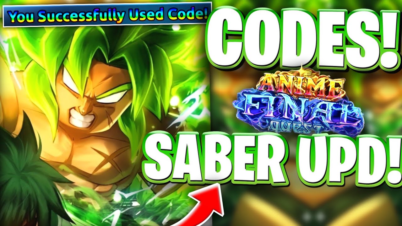 👑SABER! ВСЕ НОВЫЕ КОДЫ ОБНОВЛЕНИЯ DARK SABER ДЛЯ ANIME FINAL QUEST! КОДЫ ROBLOX ANIME FINAL QUEST