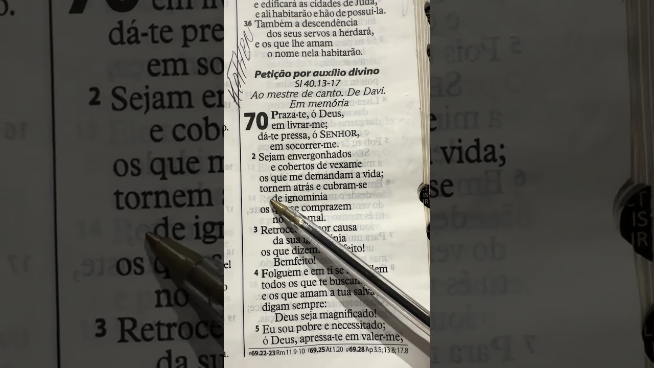 Oração do salmo 70 