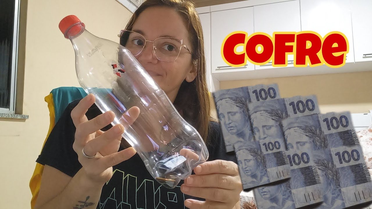 COMO FAZER COFRE DE GARRAFA DESCARTÁVEL 💰
