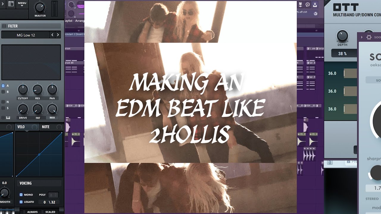 HOW TO MAKE EDM BEATS LIKE 2HOLLIS FROM SCRATCH (FL STUDIO & SERUM)