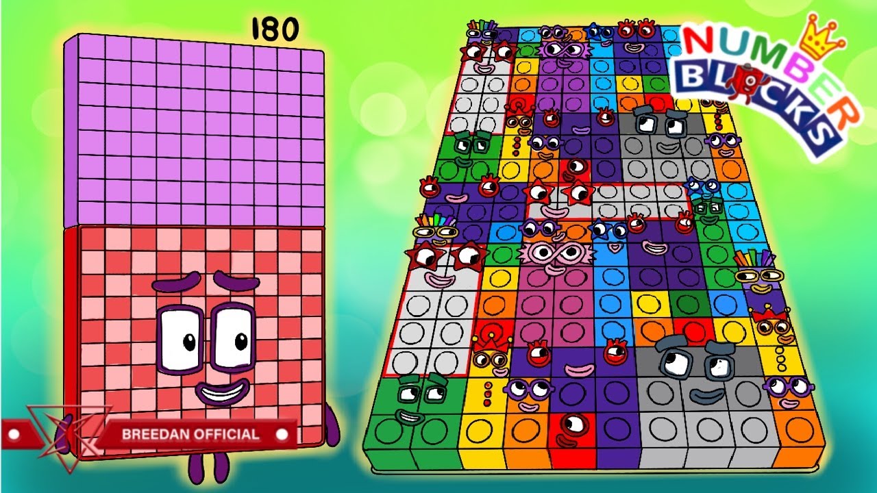 Numberblocks Puzzle Pop It New Character Fanmade Numberblocks 180 | Numberblocks Fanmade