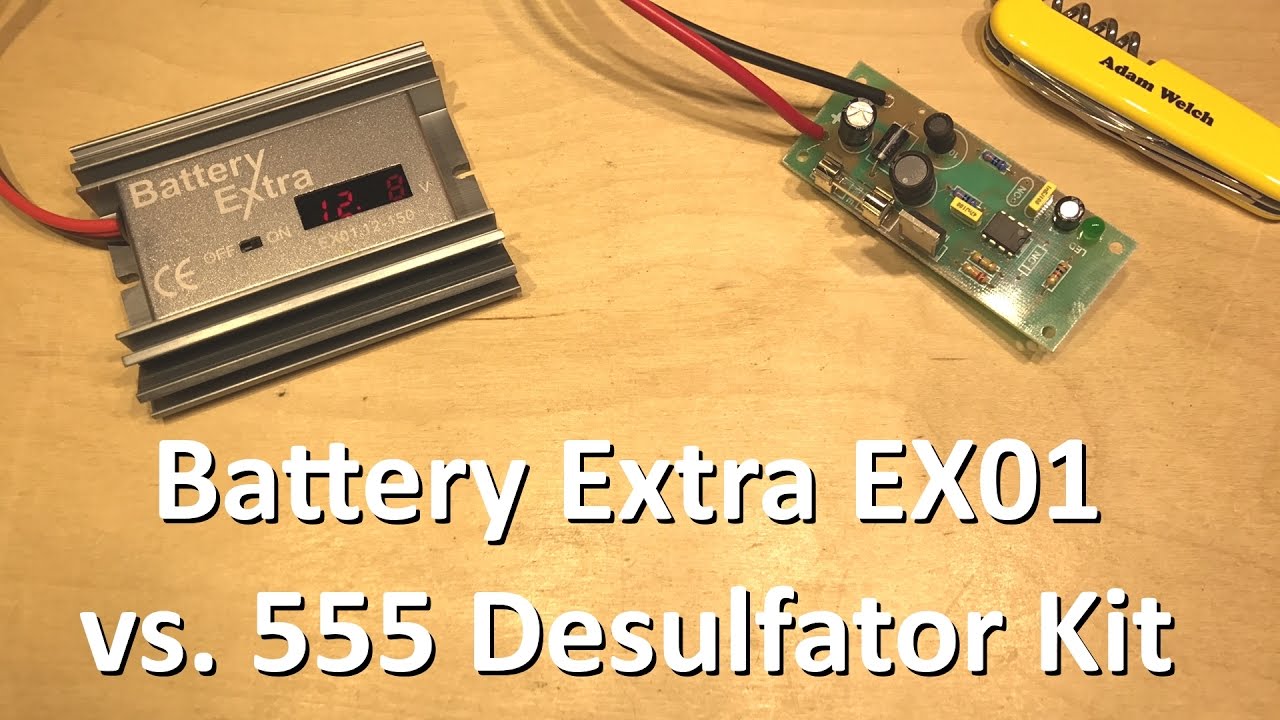 Battery Extra EX01 vs. 555 Desulfator Kit - 12v Solar Shed